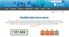 Desktop Screenshot of healthykidslearnmore.com